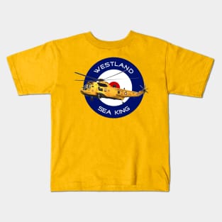 Westland Sea King Search and rescue helicopter in RAF roundel, Kids T-Shirt